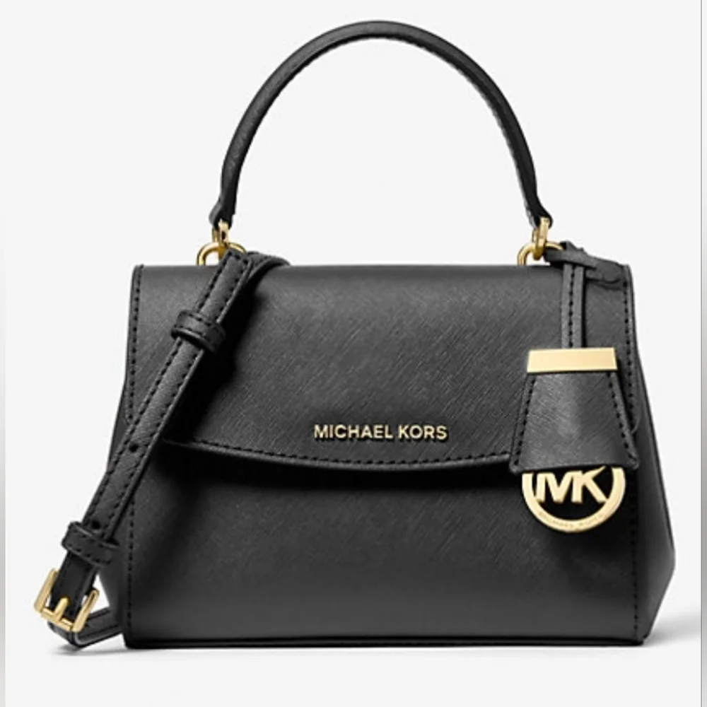 Michael Kors Ava Extra Small Saffiano Crossbody, Navy Blue - Picture 9 of 12